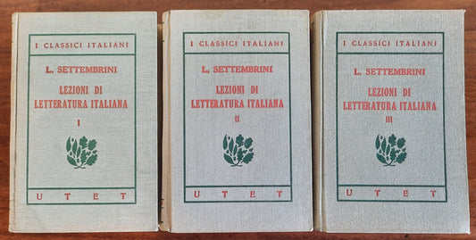 Lezioni di Letteratura Italiana - in 3 vol.