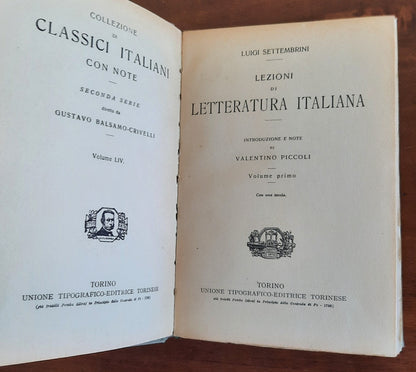 Lezioni di Letteratura Italiana - in 3 vol.