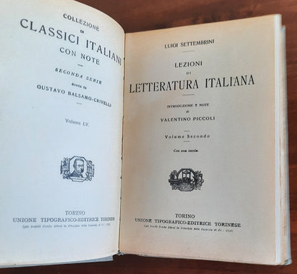 Lezioni di Letteratura Italiana - in 3 vol.