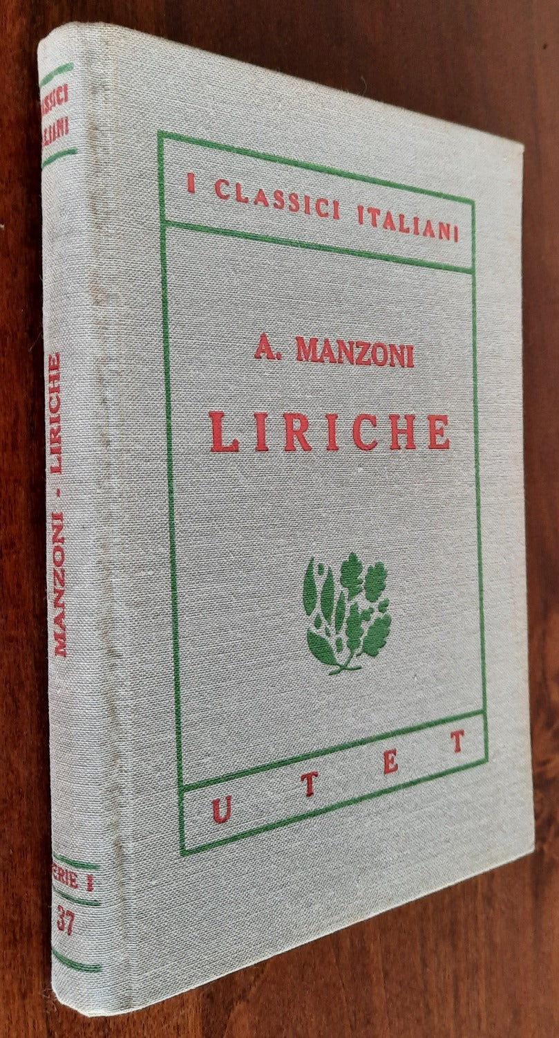 Liriche - Alessandro Manzoni - Libreria Biellese