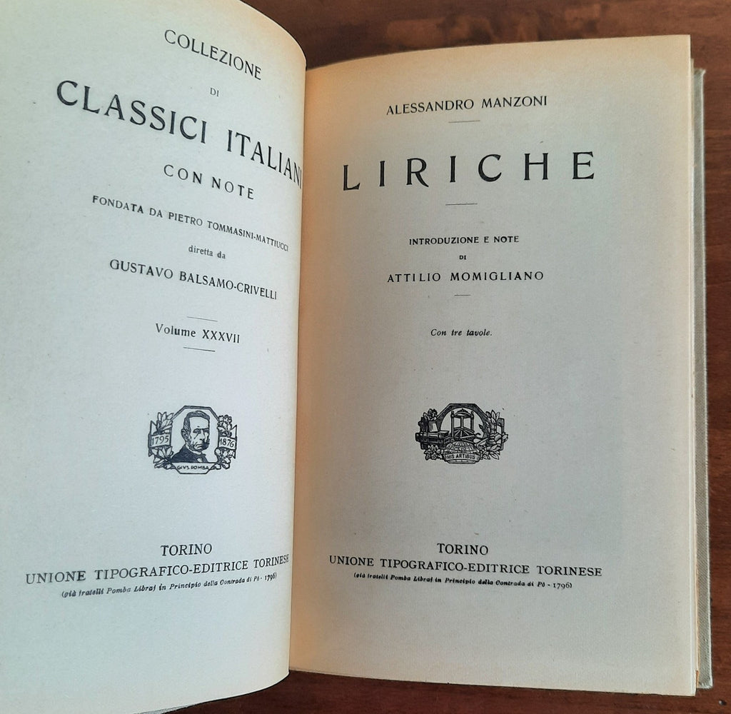 Liriche - Alessandro Manzoni - Libreria Biellese