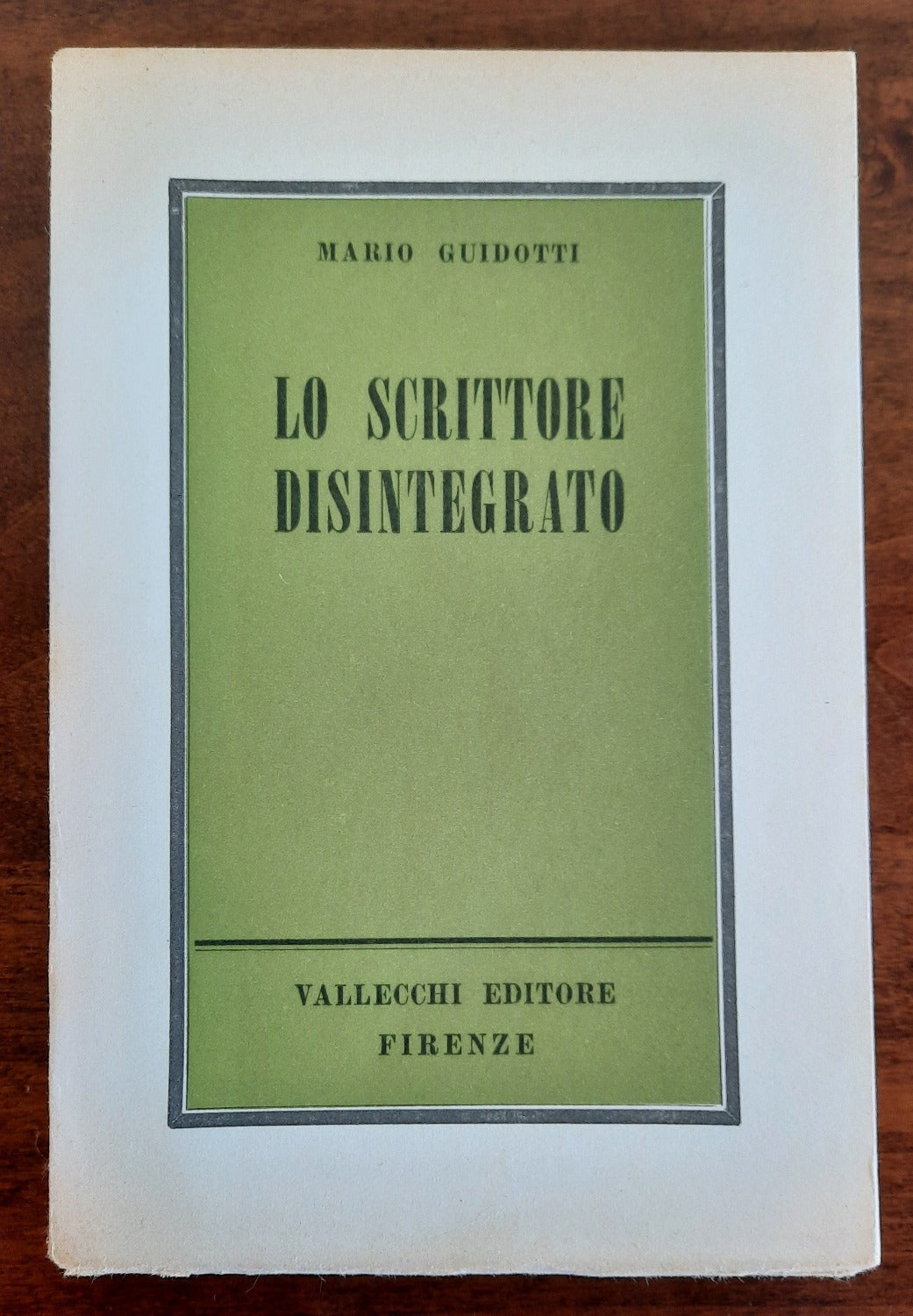 Lo scrittore disintegrato