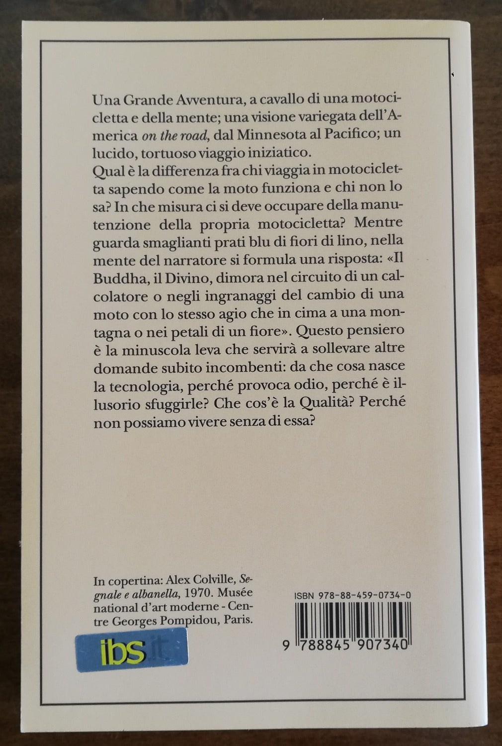 Lo zen e l’arte della manutenzione della motocicletta - Adelphi