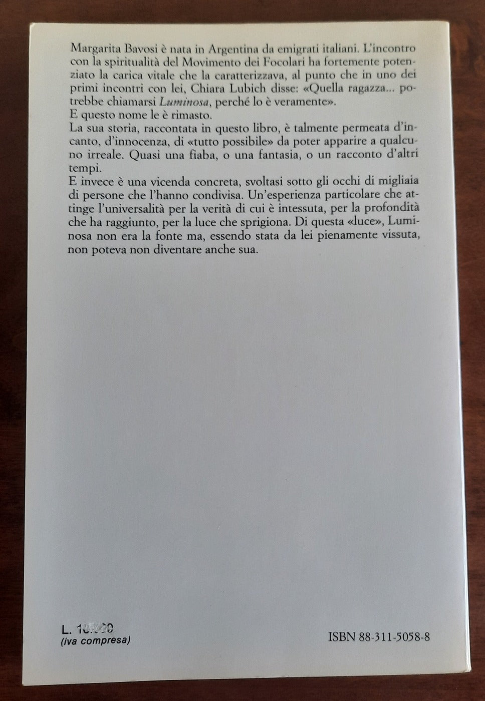 Luminosa ha continuato a giocare. Profilo di Margarita Bavosi - Libreria Biellese