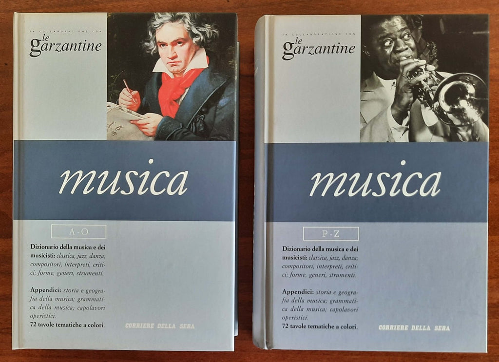 Musica - Le Garzantine - 2 vol. - Dizionario della musica e dei musicisti - Libreria Biellese