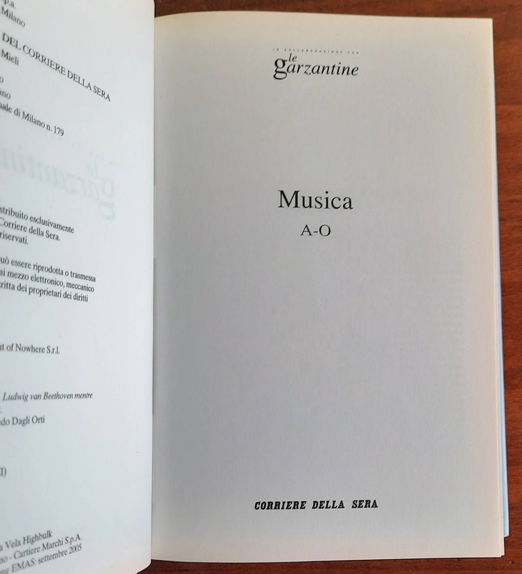 Musica - Le Garzantine - 2 vol. - Dizionario della musica e dei musicisti - Libreria Biellese