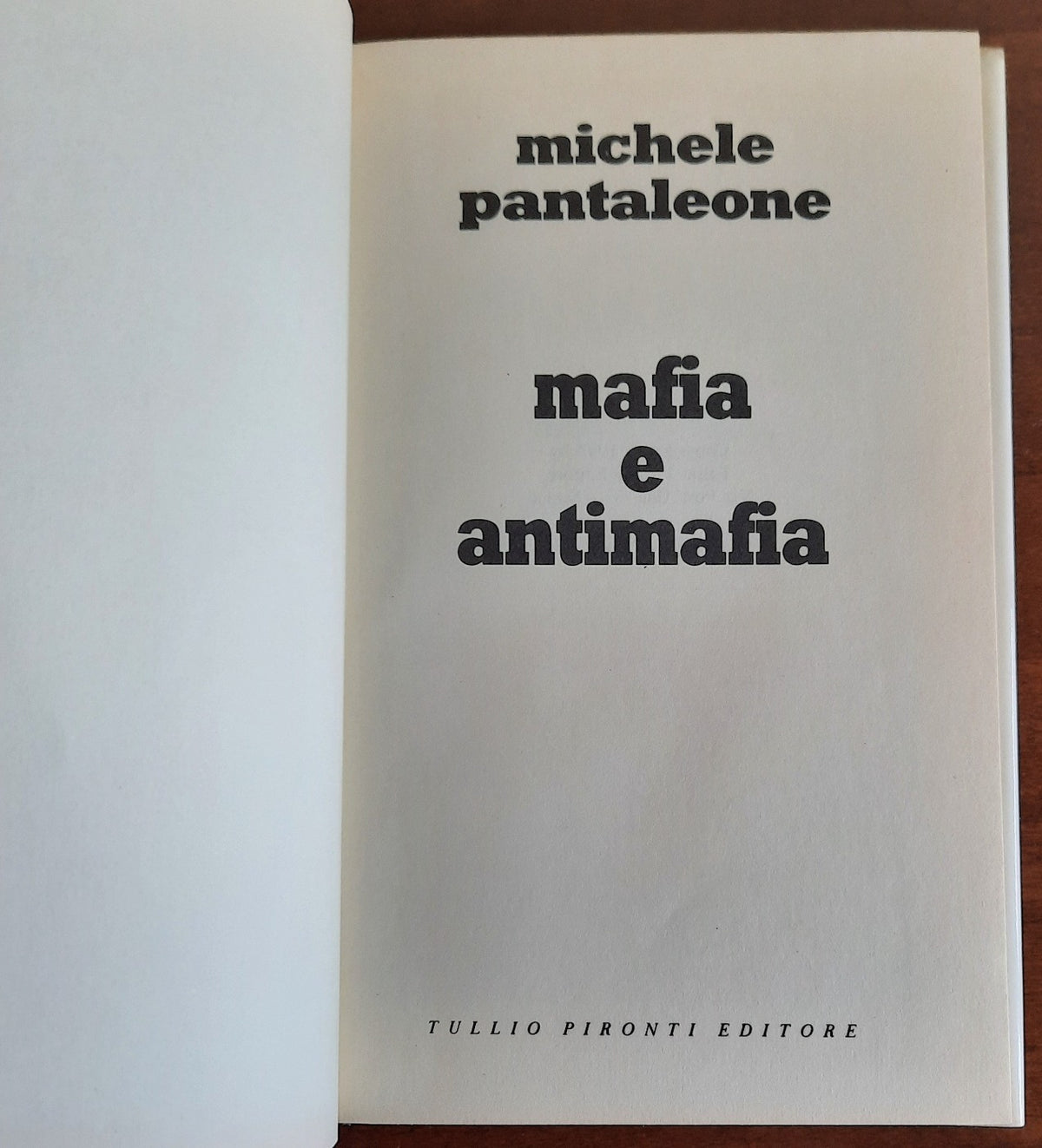 Mafia e antimafia - Tullio Pironti Editore - Libreria Biellese