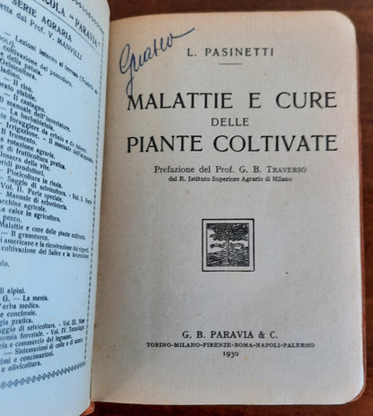 Malattie e cure delle piante coltivate