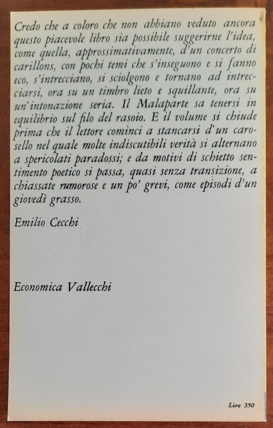 Maledetti Toscani - di Curzio Malaparte - 1967 - Libreria Biellese