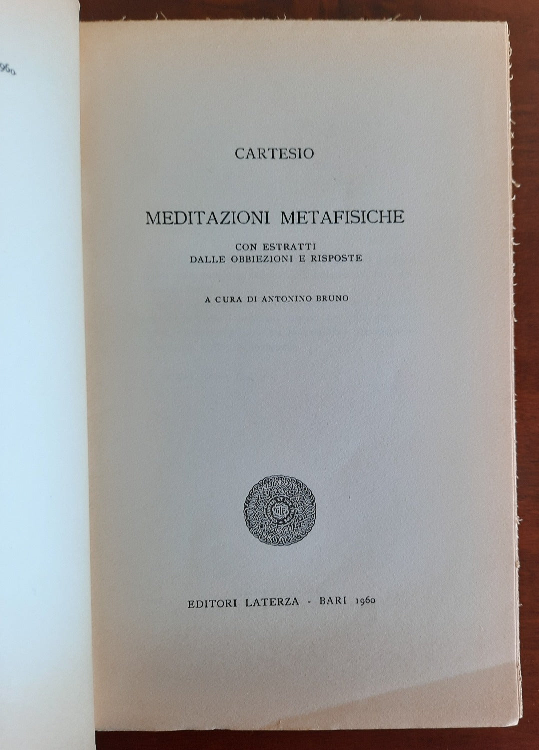 Meditazioni metafisiche. Con estratti dalle obbiezioni e risposte - Libreria Biellese