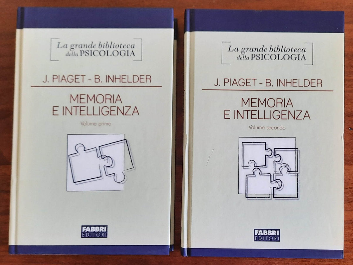 Memoria e intelligenza - 2 vol. - Fabbri Editori - 2008 - Libreria Biellese
