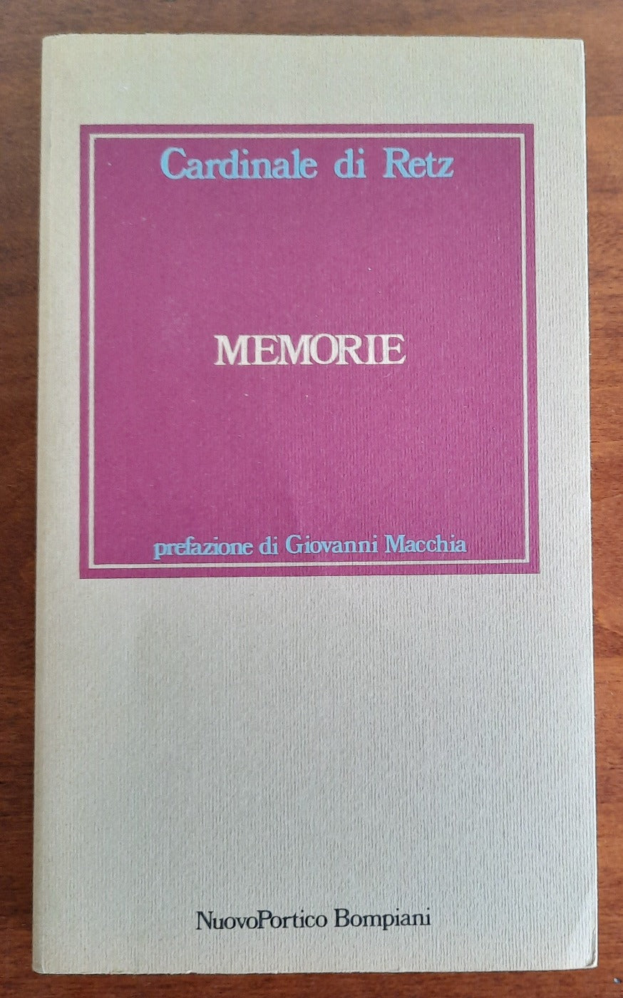 Memorie - Cardinale Del Retz - Libreria Biellese