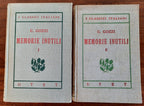 Memorie inutili - in 2 vol. - Libreria Biellese
