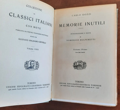 Memorie inutili - in 2 vol.