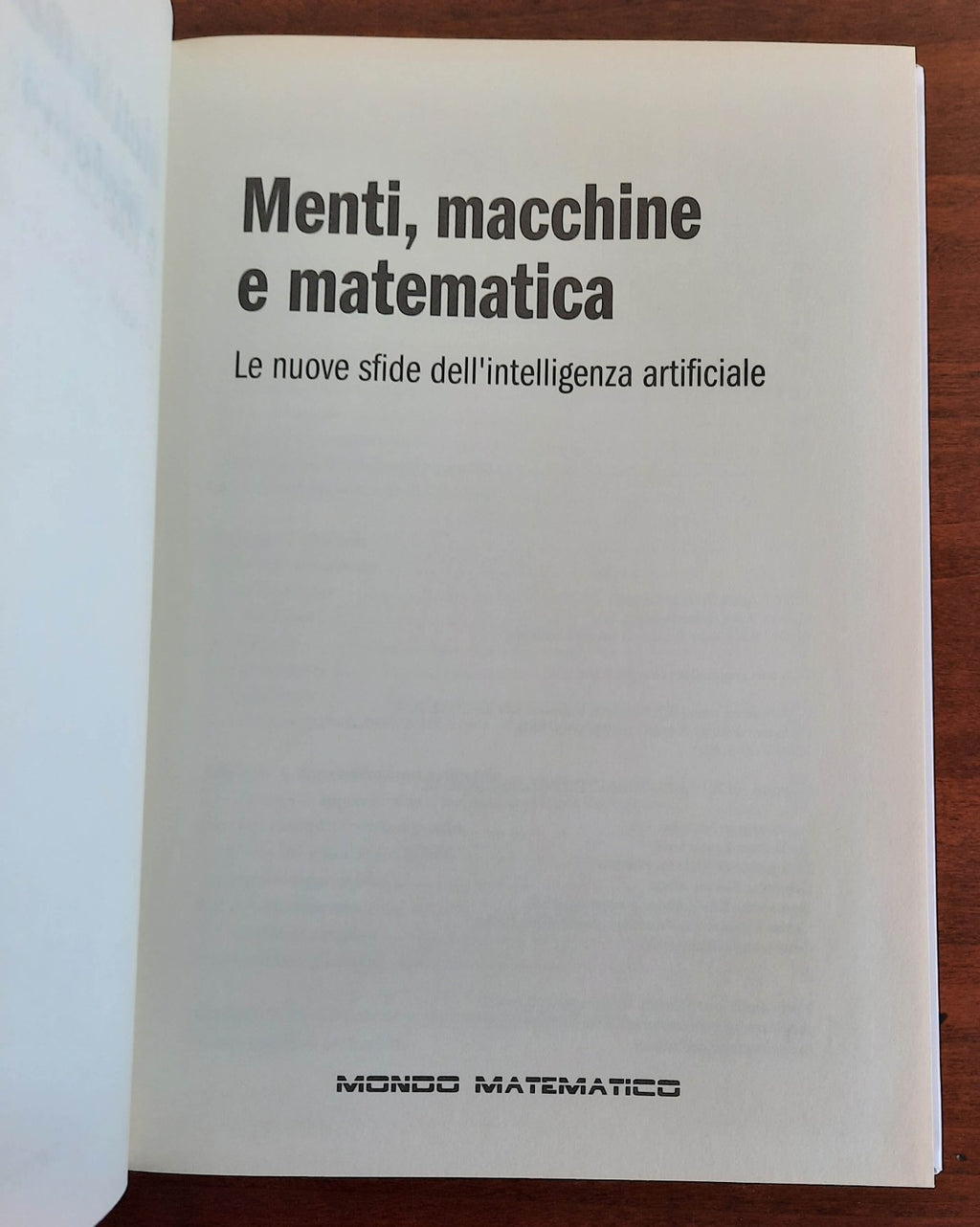 Menti, macchine e matematica. Le nuove sfide dell’intelligenza artificiale - Libreria Biellese