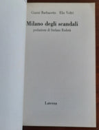 Milano degli scandali - Laterza - 1991 - Libreria Biellese