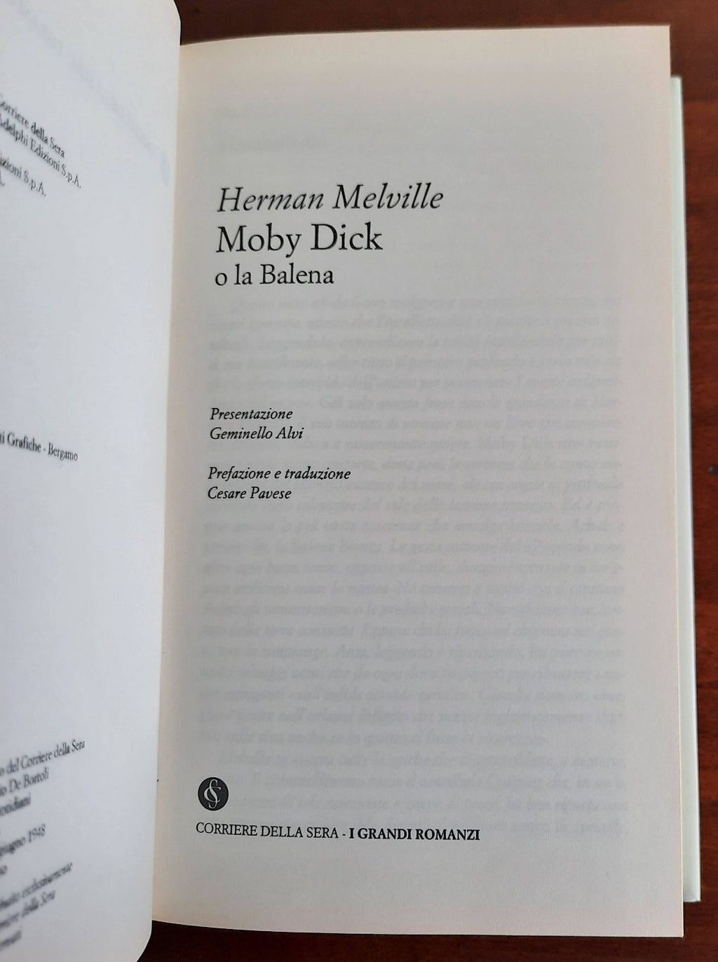 Moby Dick - Corriere Della Sera - 2002 - Libreria Biellese
