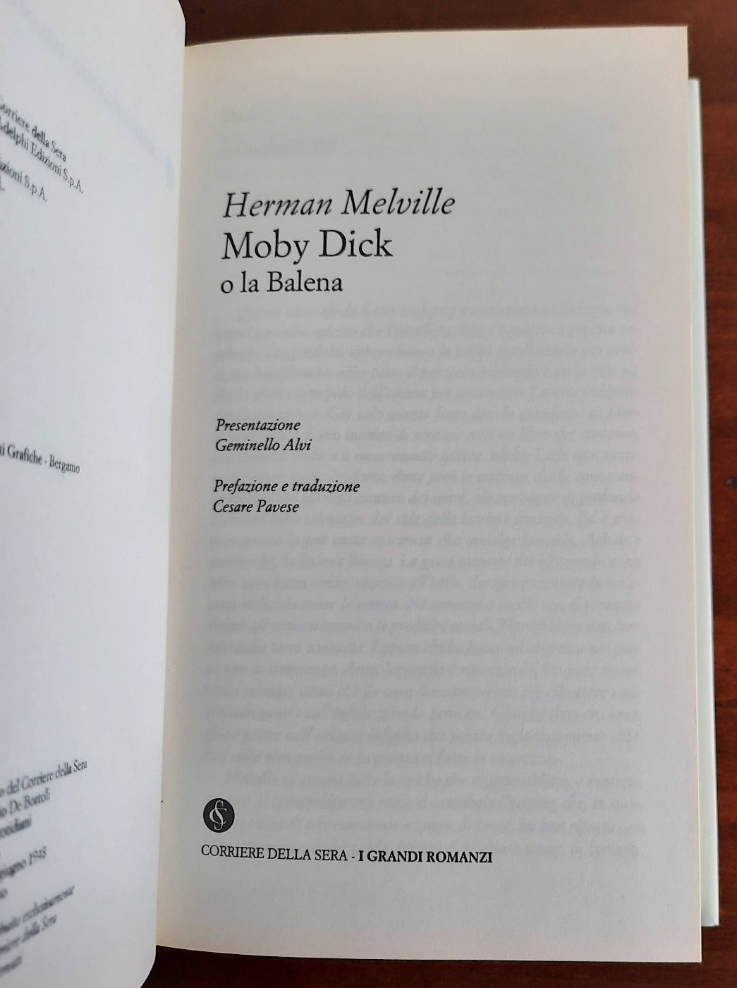 Moby Dick - Corriere Della Sera - 2002 - Libreria Biellese