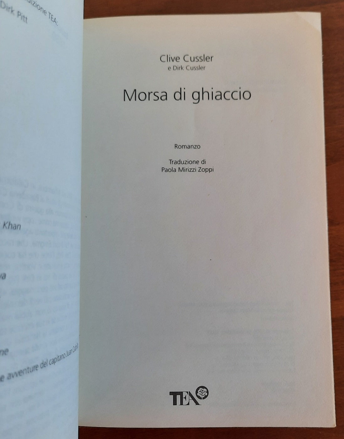 Morsa di ghiaccio. Un’avventura di Dirk Pitt Libreria Biellese
