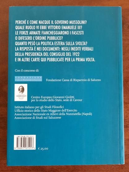 Mussolini a pieni voti? da Facta al Duce : inediti sulla crisi del 1922