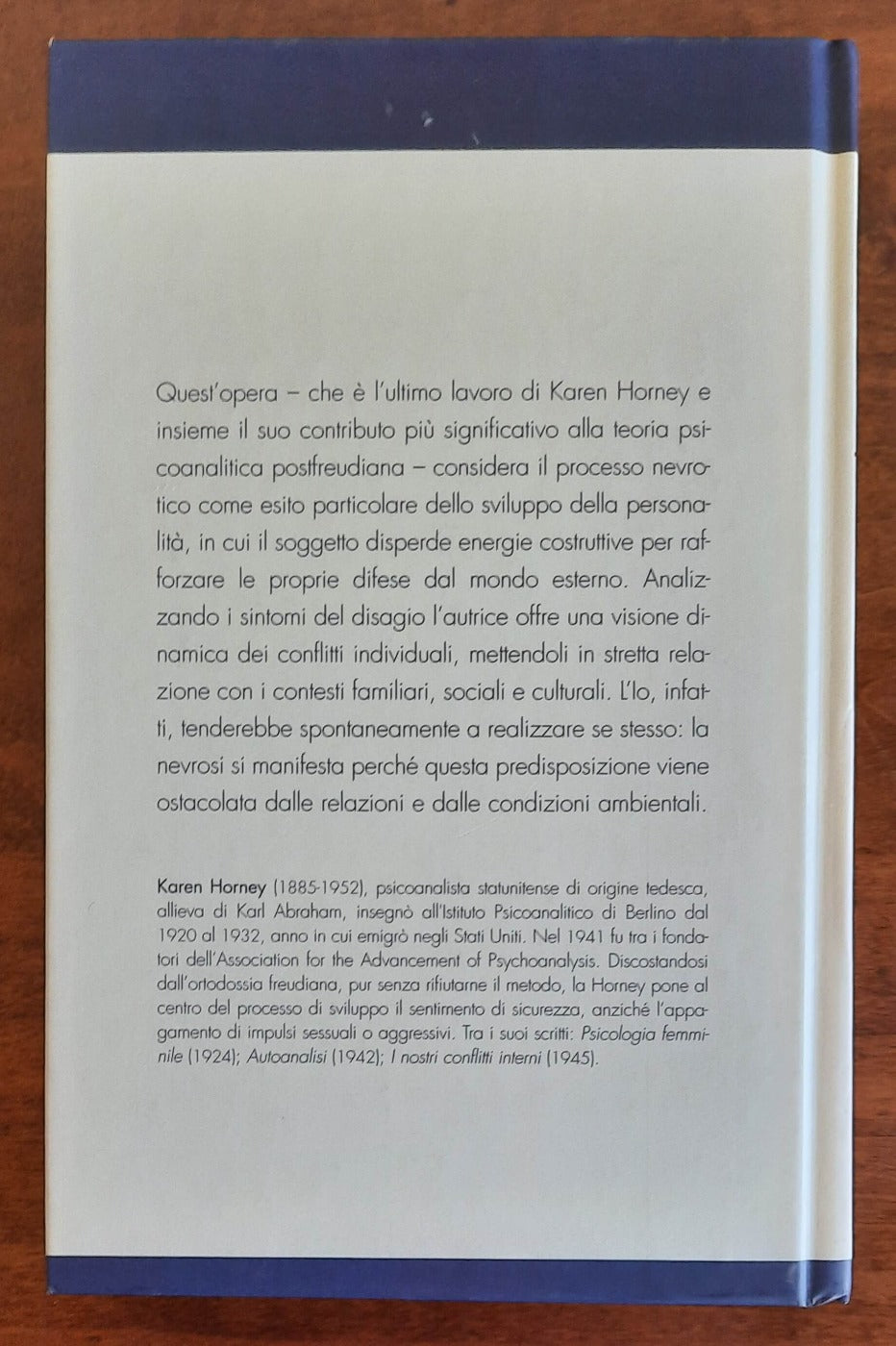 Nevrosi e sviluppo della personalità. La lotta per l’autorealizzazione - di Karen Horney - Libreria Biellese