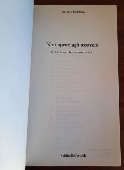 Non aprite agli assassini: il caso Fenaroli e i misteri italiani