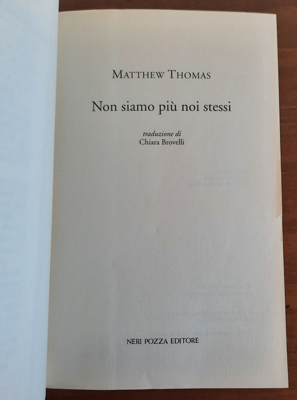 Non siamo più noi stessi - Neri Pozza Editore - Libreria Biellese