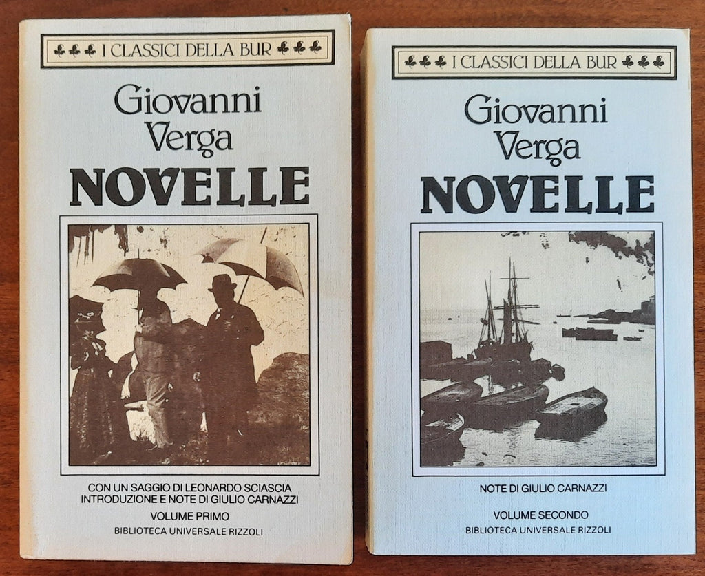 Novelle - Giovanni Verga - in due volumi - Libreria Biellese