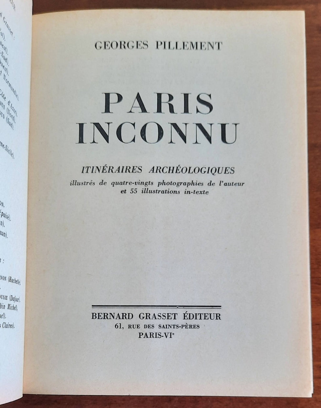 Paris inconnu. Itineraires archeologiques e historiques - Libreria Biellese