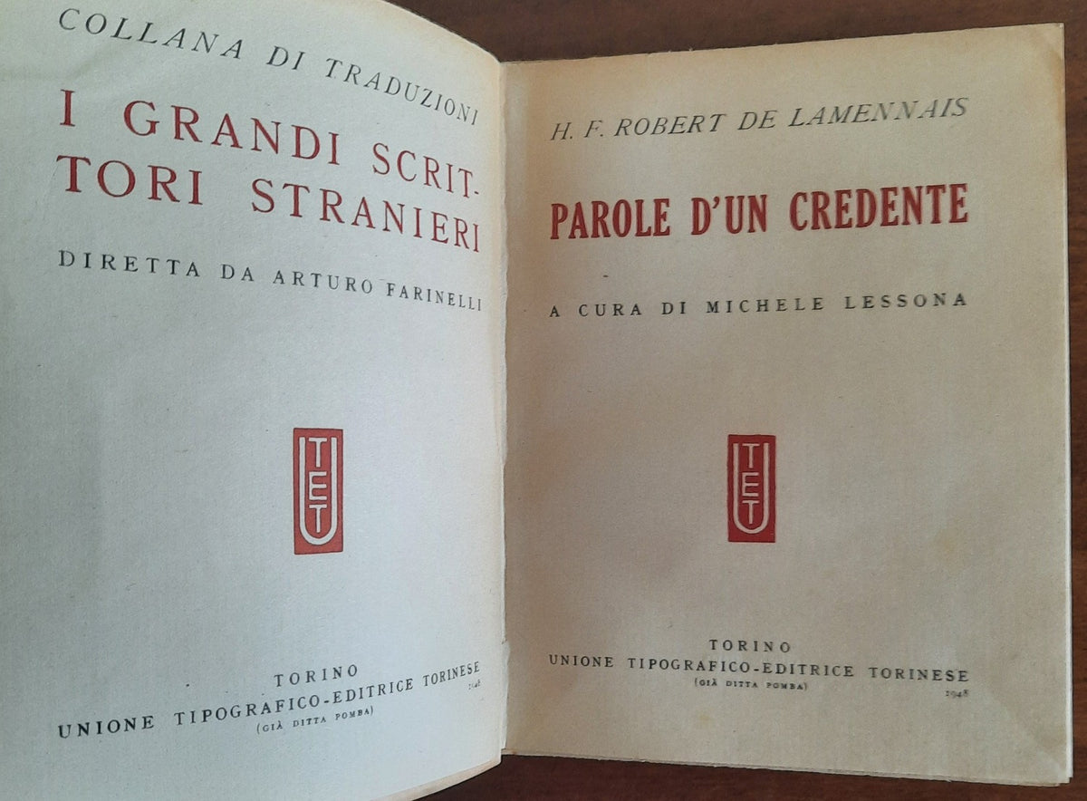 Parole d’un credente - Libreria Biellese