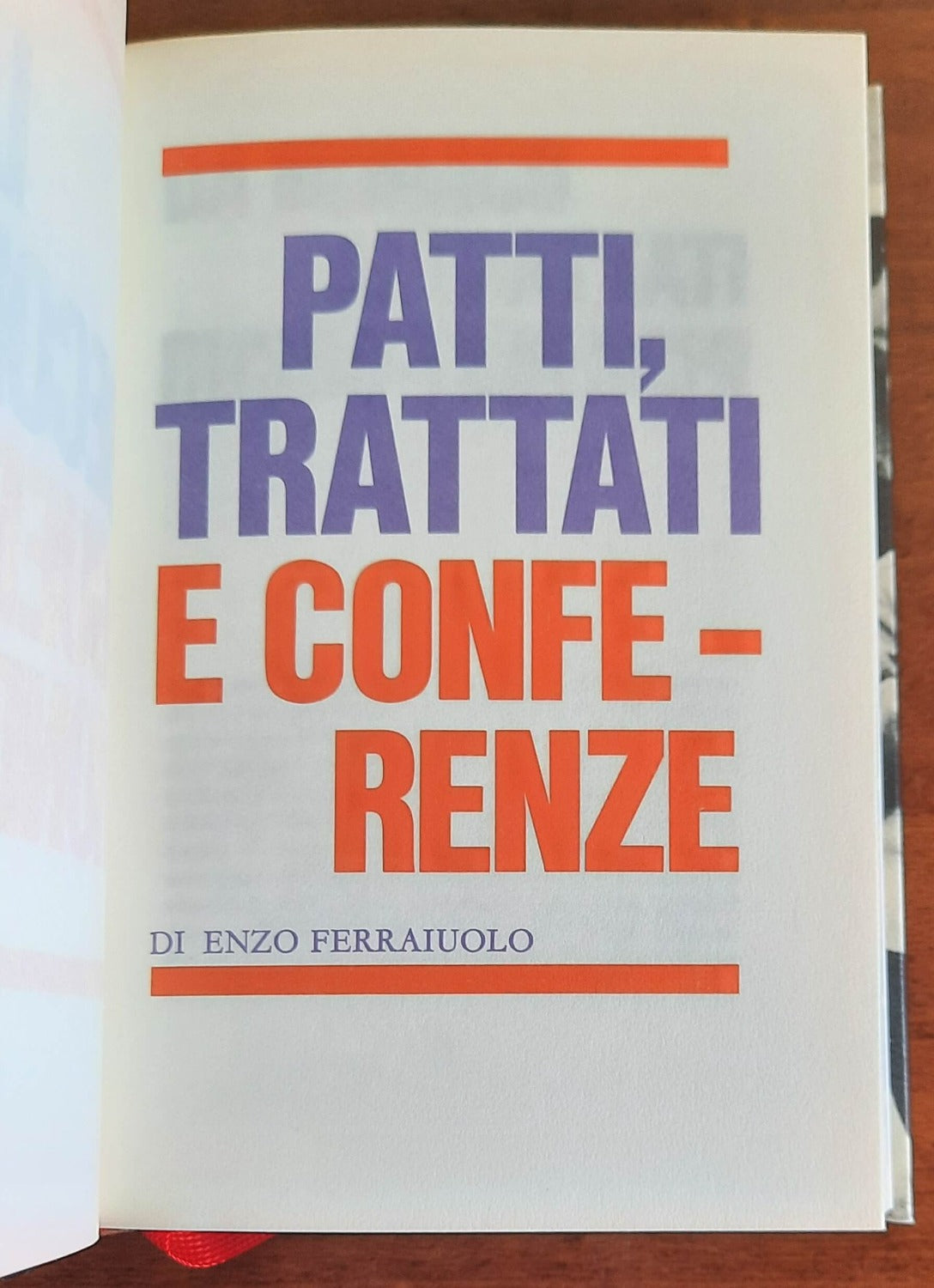 Patti trattati e conferenze - Edizioni Ferni - 1974