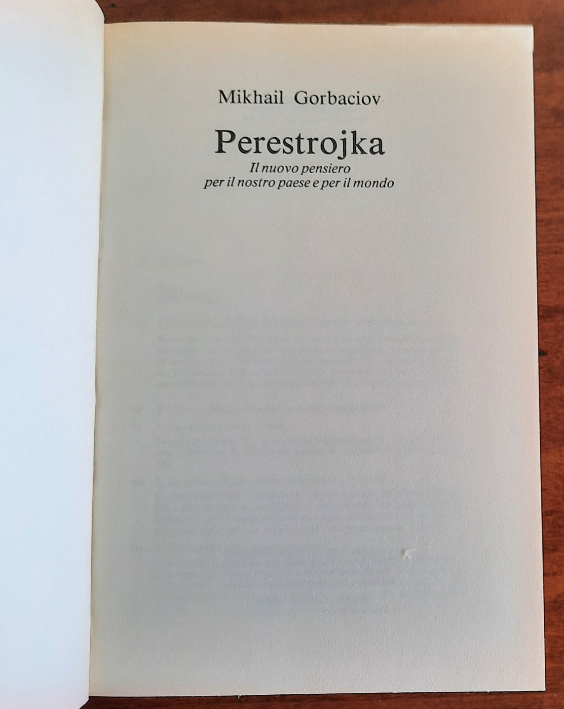 Perestrojka. Il nuovo pensiero per il nostro paese e per il mondo - Libreria Biellese