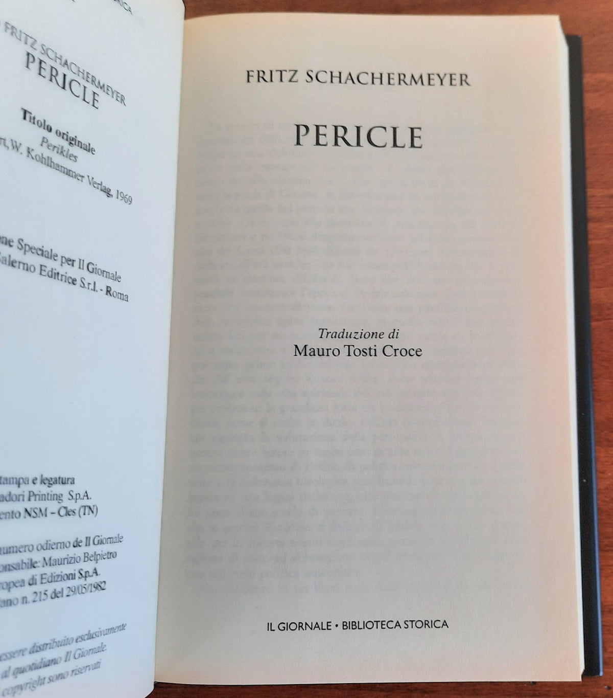 Pericle - Biblioteca Storica - Libreria Biellese