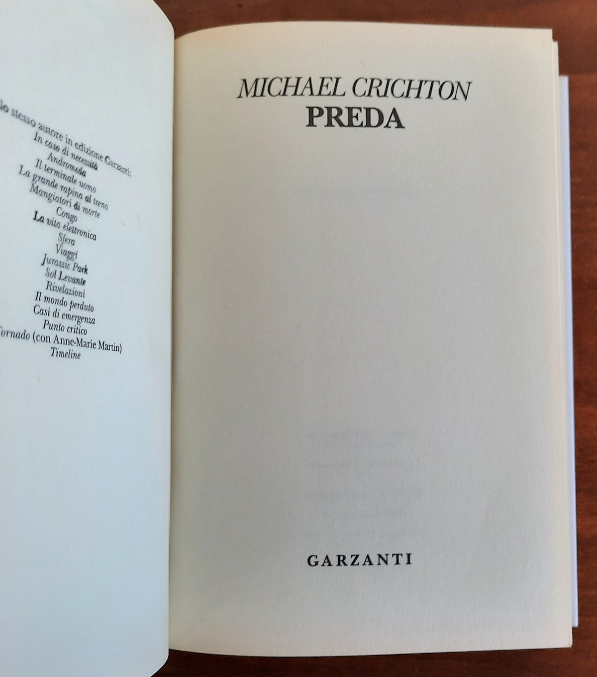 Preda - Michael Crichton - Libreria Biellese