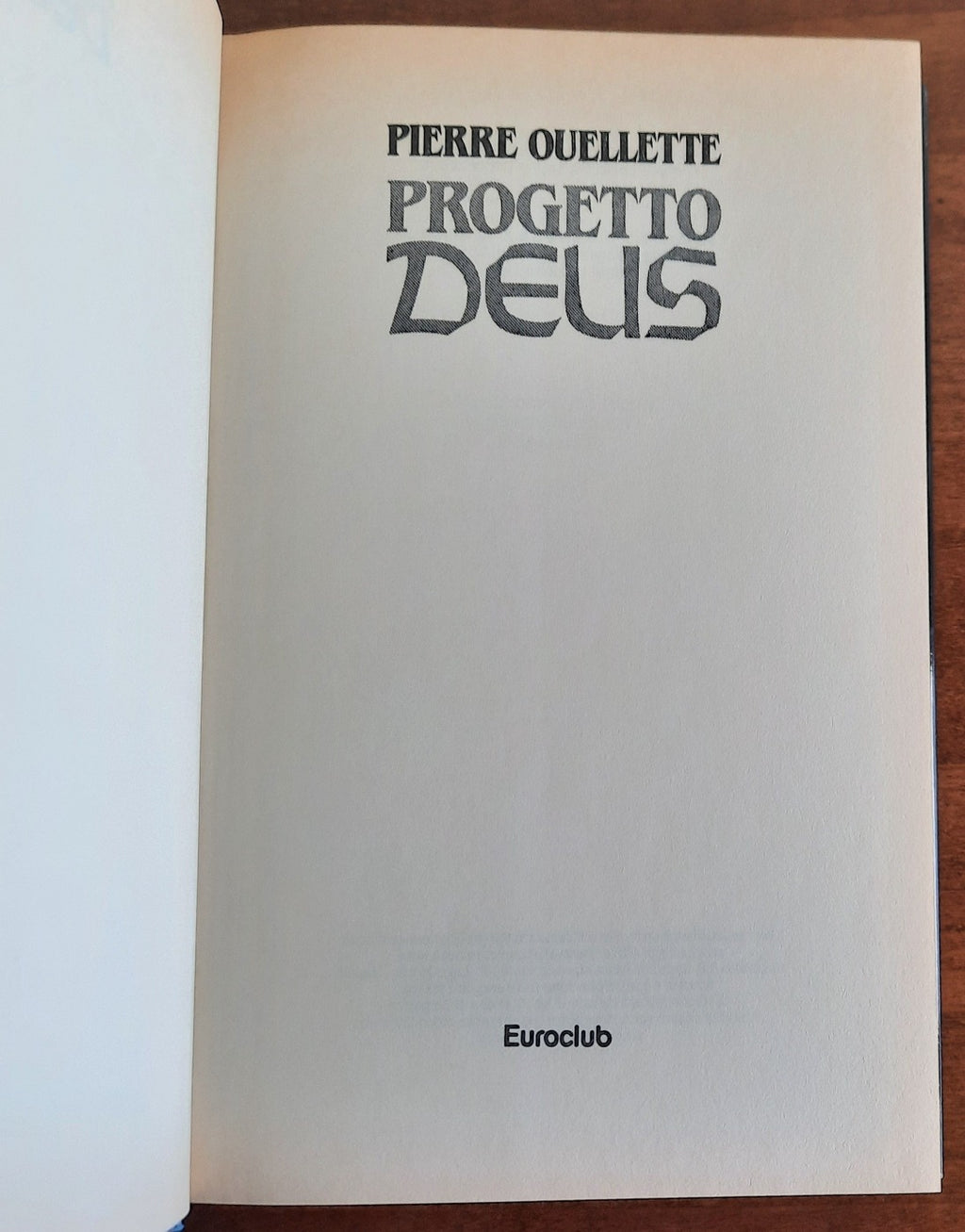 Progetto Deus - Euroclub - 1995 - Libreria Biellese