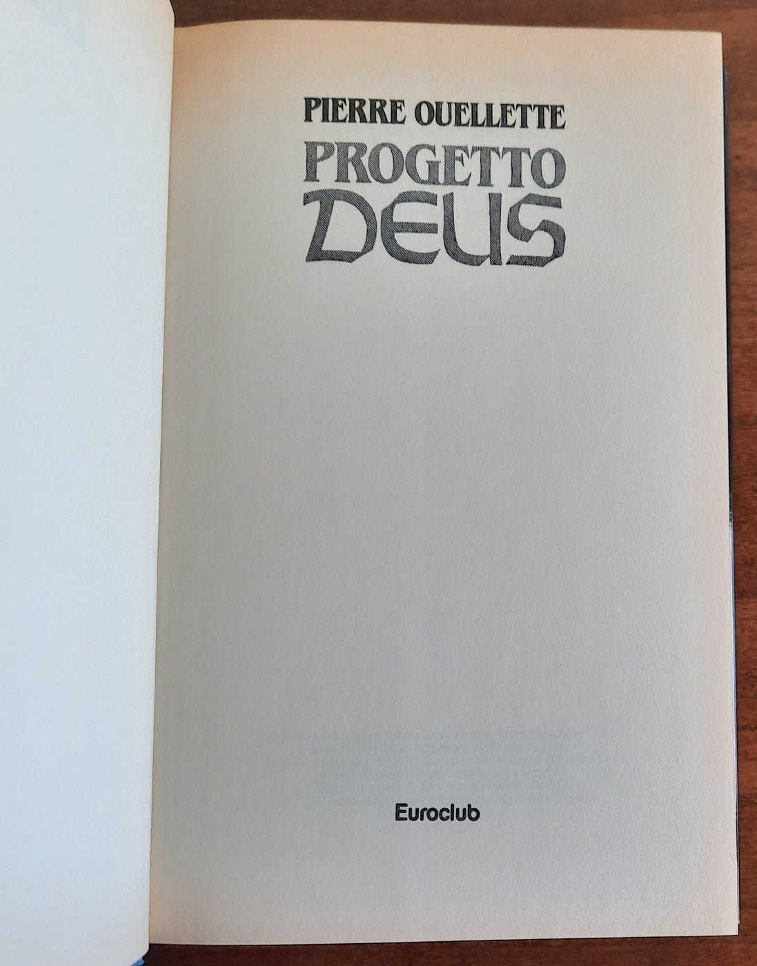 Progetto Deus - Euroclub - 1995