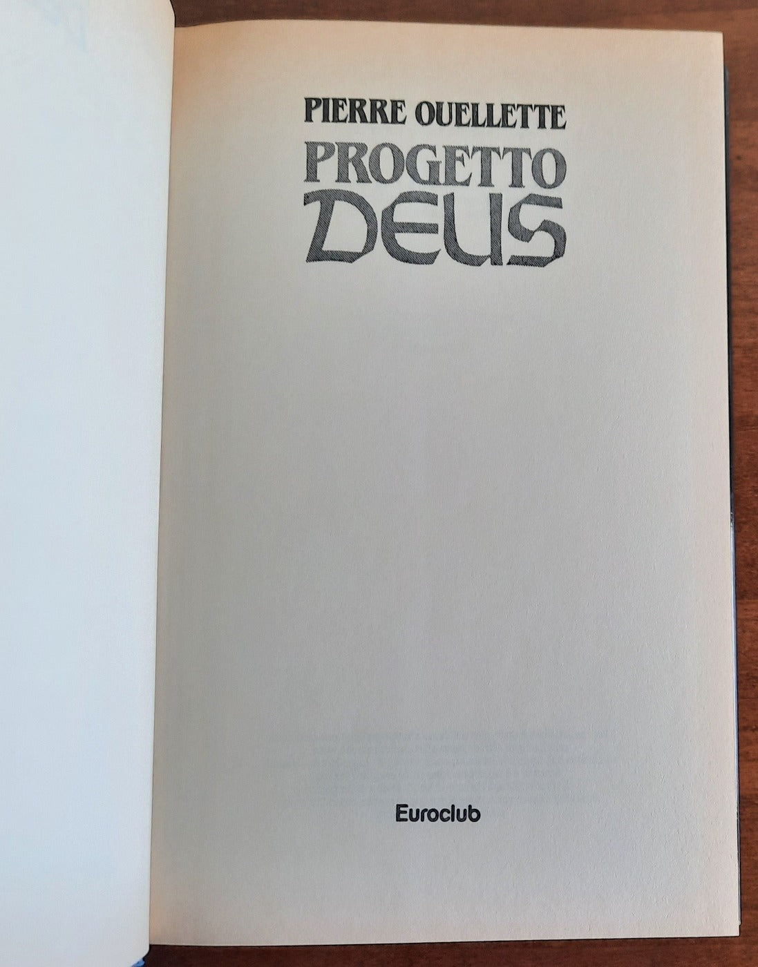 Progetto Deus - Euroclub - 1995 - Libreria Biellese