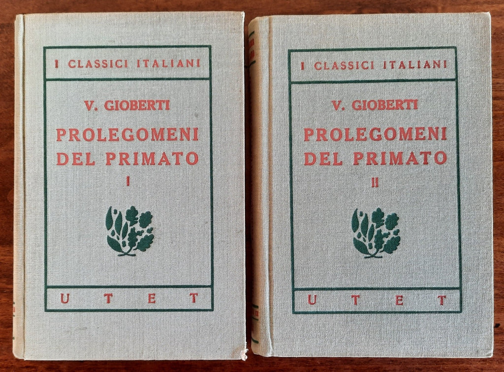 Prolegomeni del primato - in due volumi - Libreria Biellese