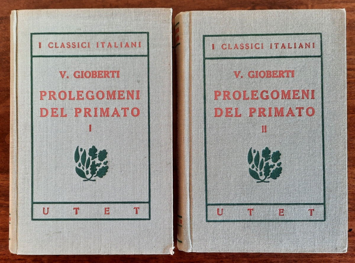 Prolegomeni del primato - in due volumi - Libreria Biellese
