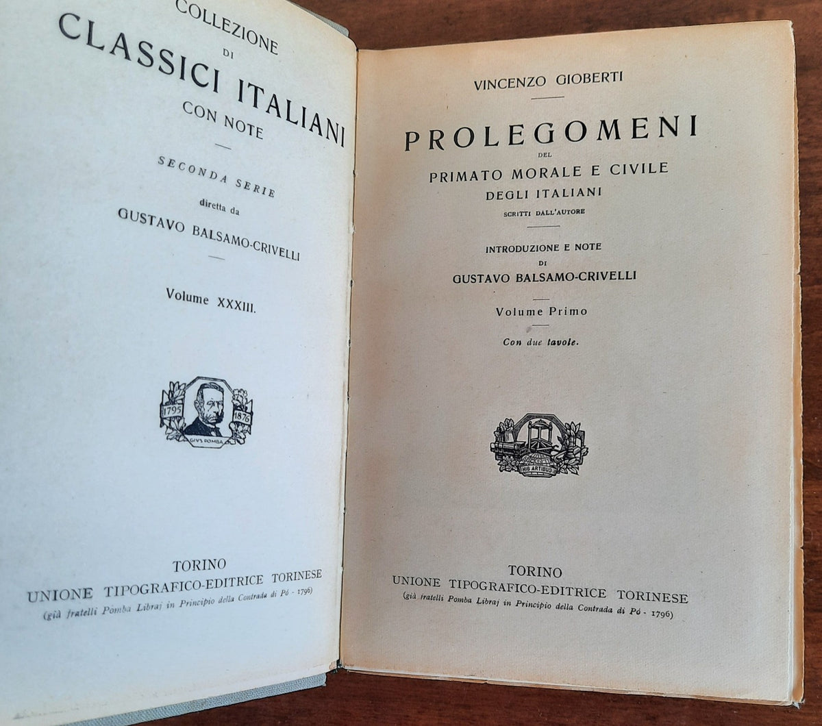Prolegomeni del primato - in due volumi - Libreria Biellese