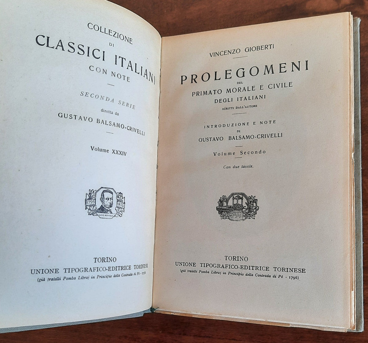 Prolegomeni del primato - in due volumi - Libreria Biellese