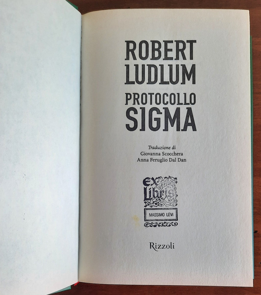 Protocollo Sigma - Robert Ludlum - Libreria Biellese