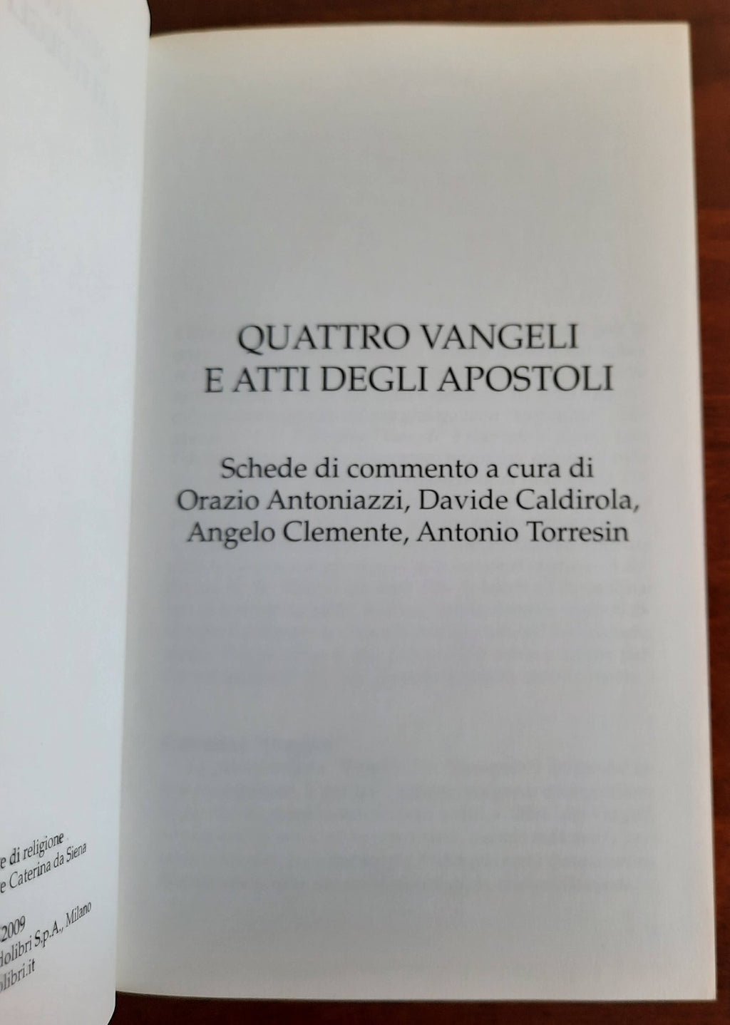 Quattro Vangeli e Atti degli Apostoli - Libreria Biellese