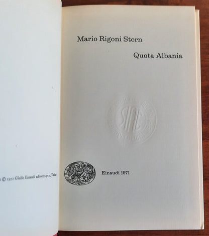 Quota Albania - Einaudi - 1971