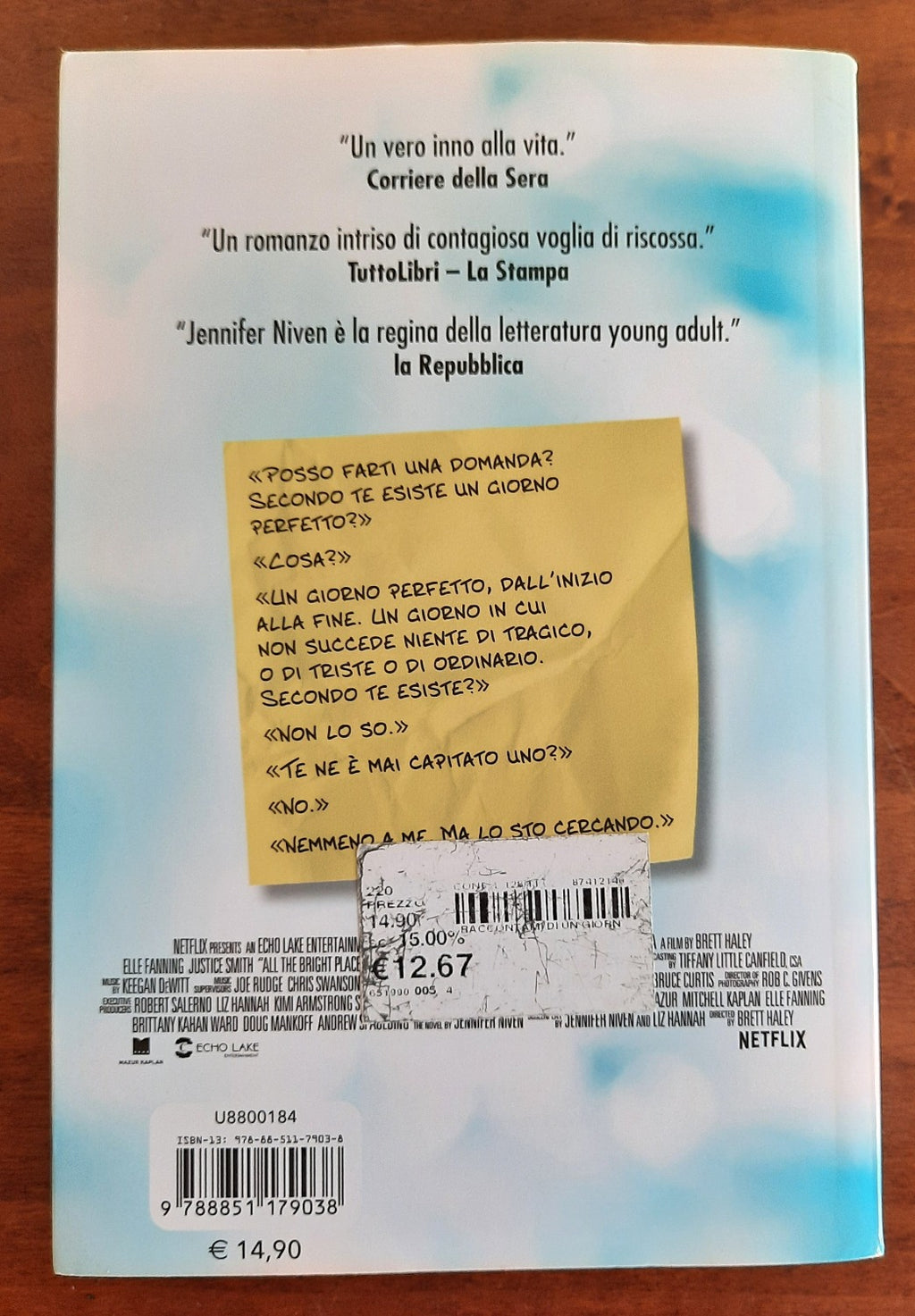 Raccontami di un giorno perfetto - Libreria Biellese