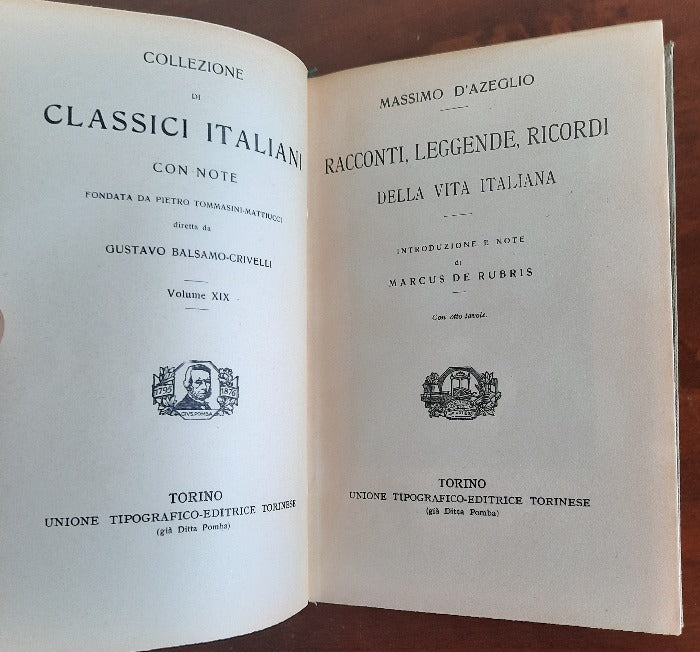 Racconti leggende e ricordi della vita italiana