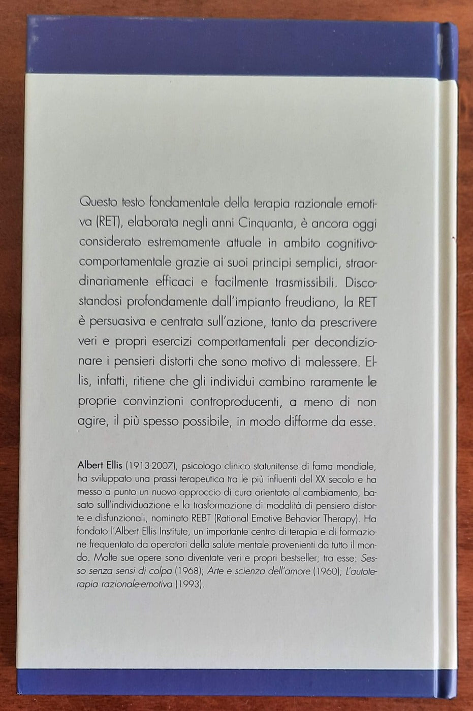 Ragione ed emozione in psicoterapia - di Albert Ellis - Libreria Biellese