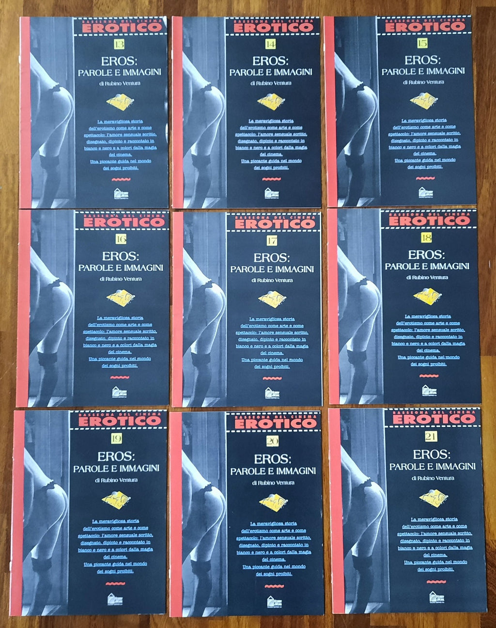 Rassegna del cinema erotico. Eros: parole e immagini - 21 fascicoli - Libreria Biellese