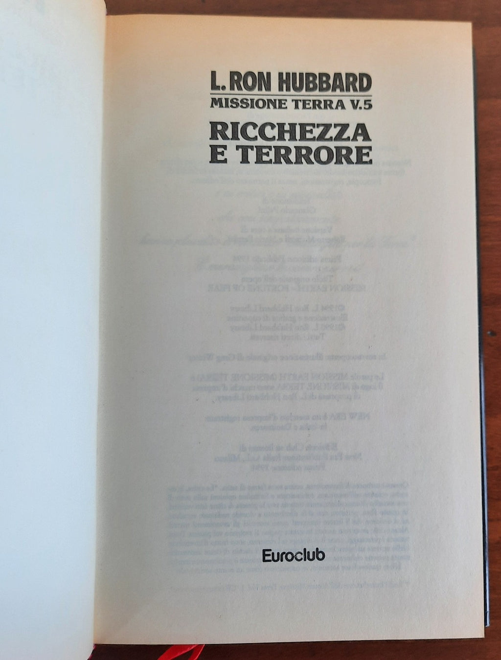 Ricchezza e terrore - Euroclub - Libreria Biellese