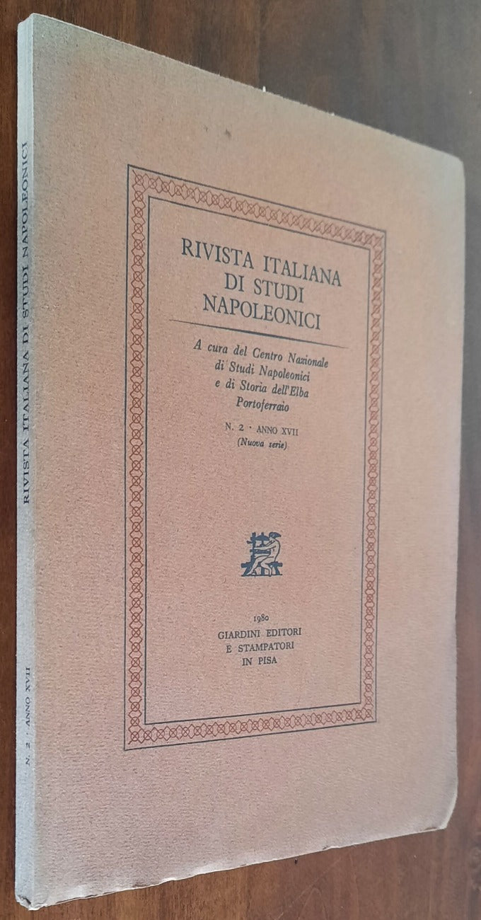 Rivista italiana di Studi Napoleonici - n. 2 - Anno XVII - Libreria Biellese